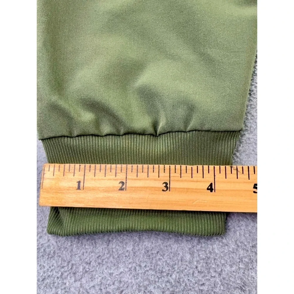 FIGS HW Zamora Jogger Scrub Pants Womens S Petite Green Zip Pockets RN Medic